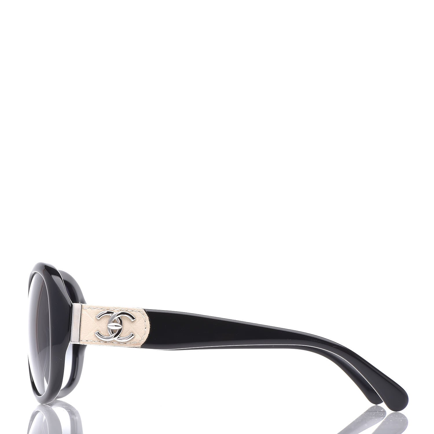 Chanel Acetate CC Turnlock Sunglasses 5235-Q Black Beige 3 of 7