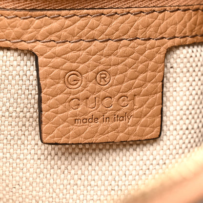 Gucci Pebbled Calfskin Large Soho Hobo Camelia 6 of 11