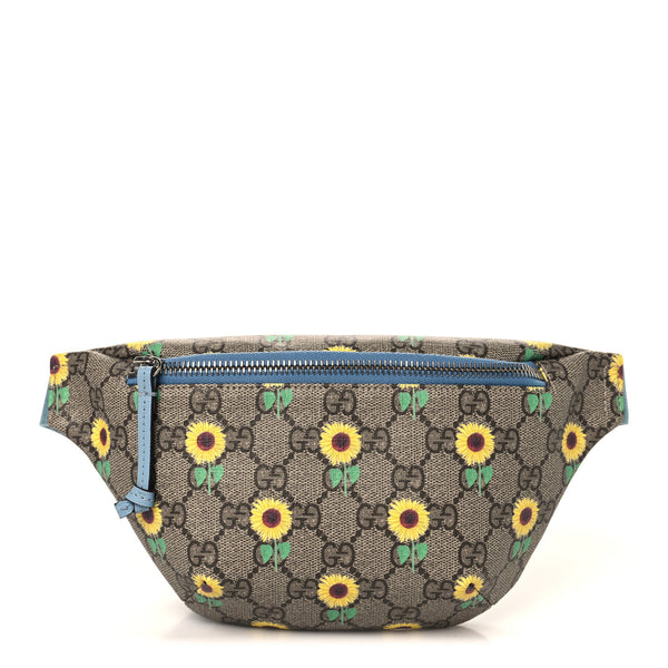 yellow gucci floral fanny pack