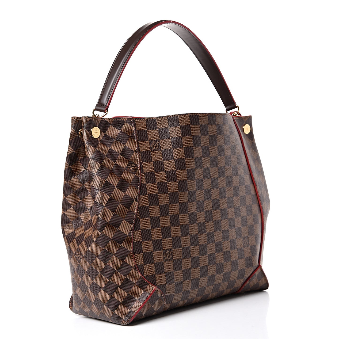 Damier Ebene Caissa Hobo Cherry