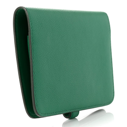 Hermes Evercolor Dogon Compact Wallet Vert Vertigo 3 of 8
