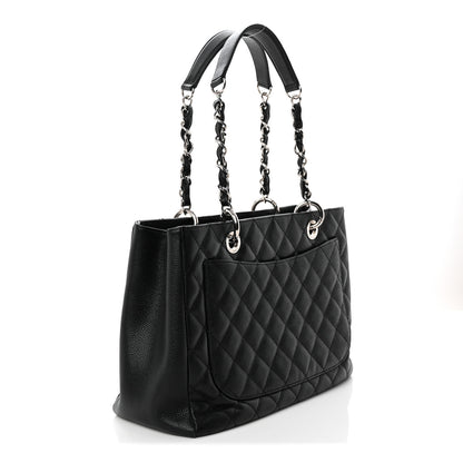 Chanel Caviar Quilted Grand Shopping Tote GST Black 3 of 10