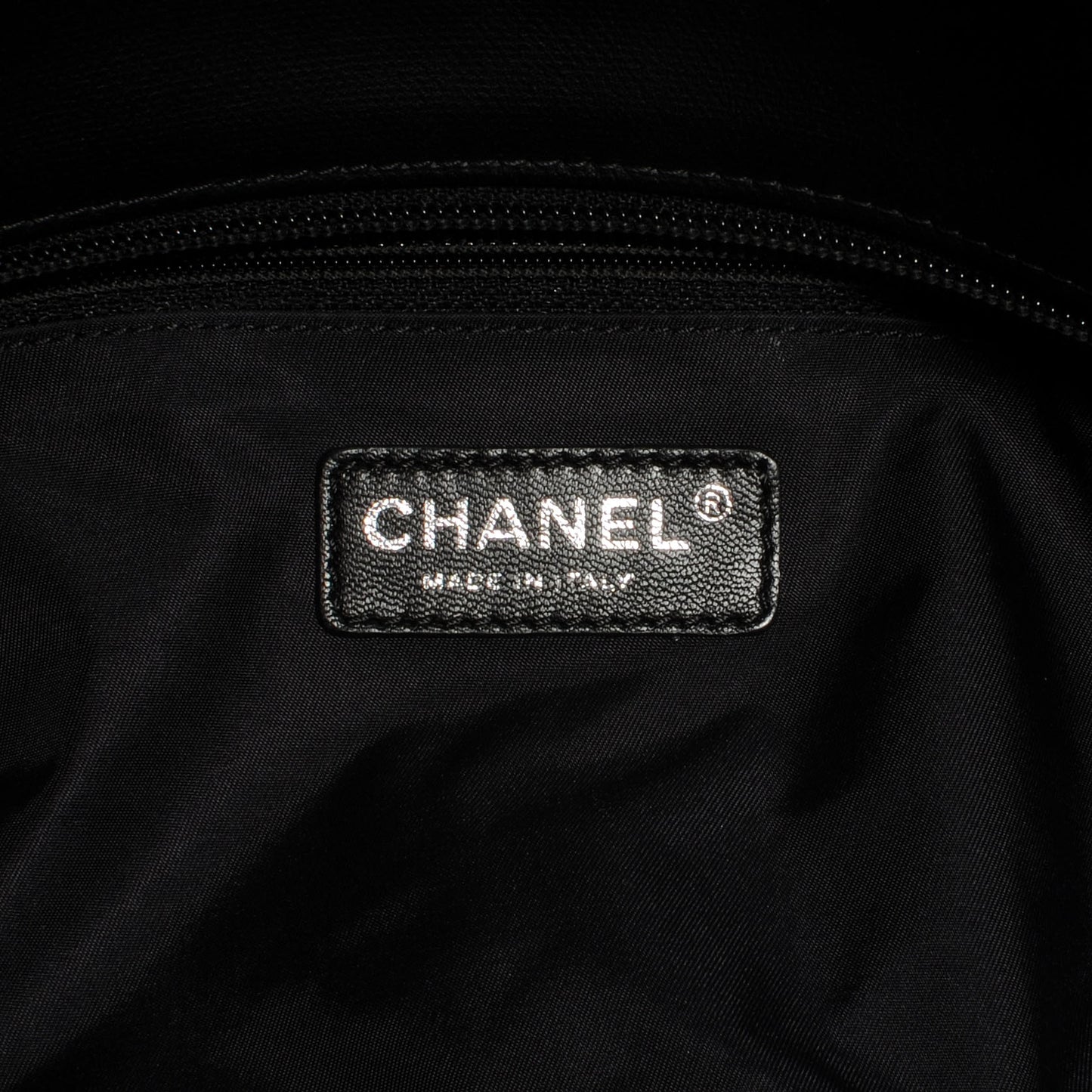 Coated Canvas Large Paris Biarritz Tote Black