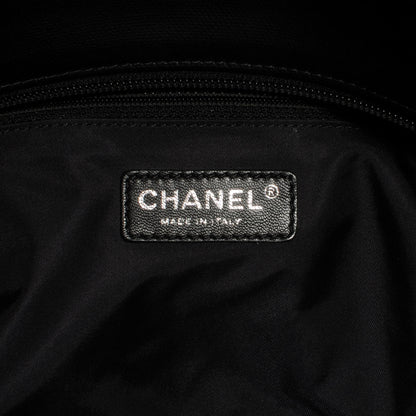 Chanel Coated Canvas Large Paris Biarritz Tote Black 6 of 8