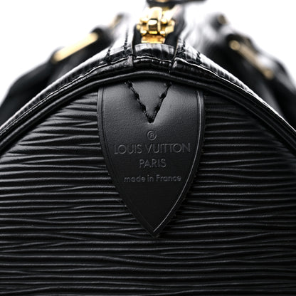 Louis Vuitton Epi Speedy 35 Black 6 of 15
