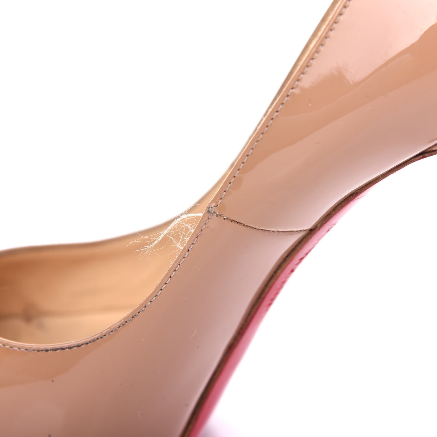 Christian Louboutin Patent New Very Prive 120 Pumps 35.5 Nude 12 of 13