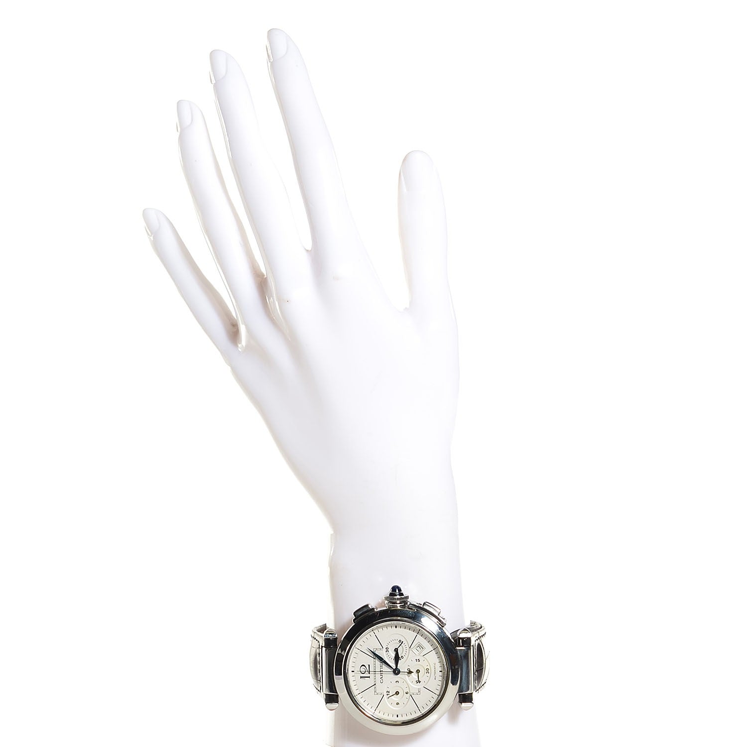 Cartier Stainless Steel 42mm Pasha C Chronograph Automatic Watch 2 of 8