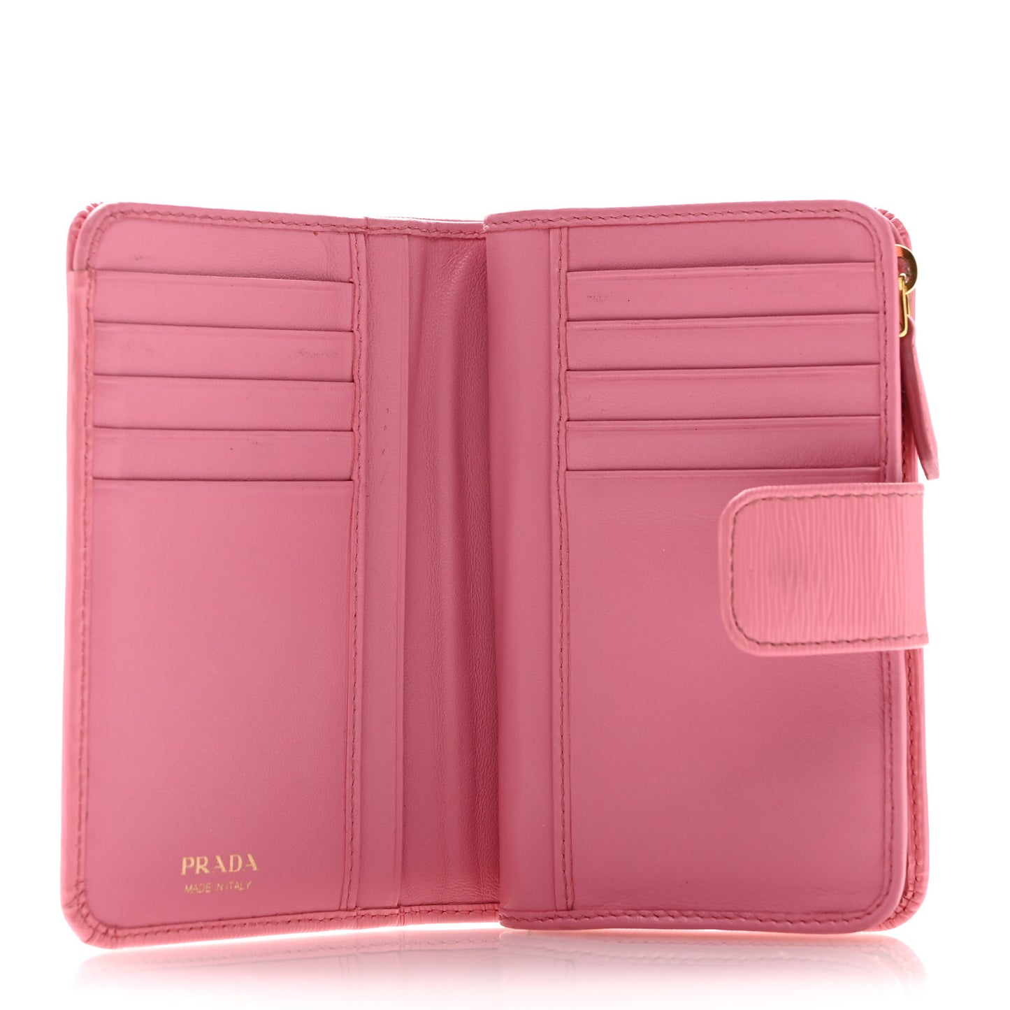 Vitello Move Metal Compact Wallet Geranio