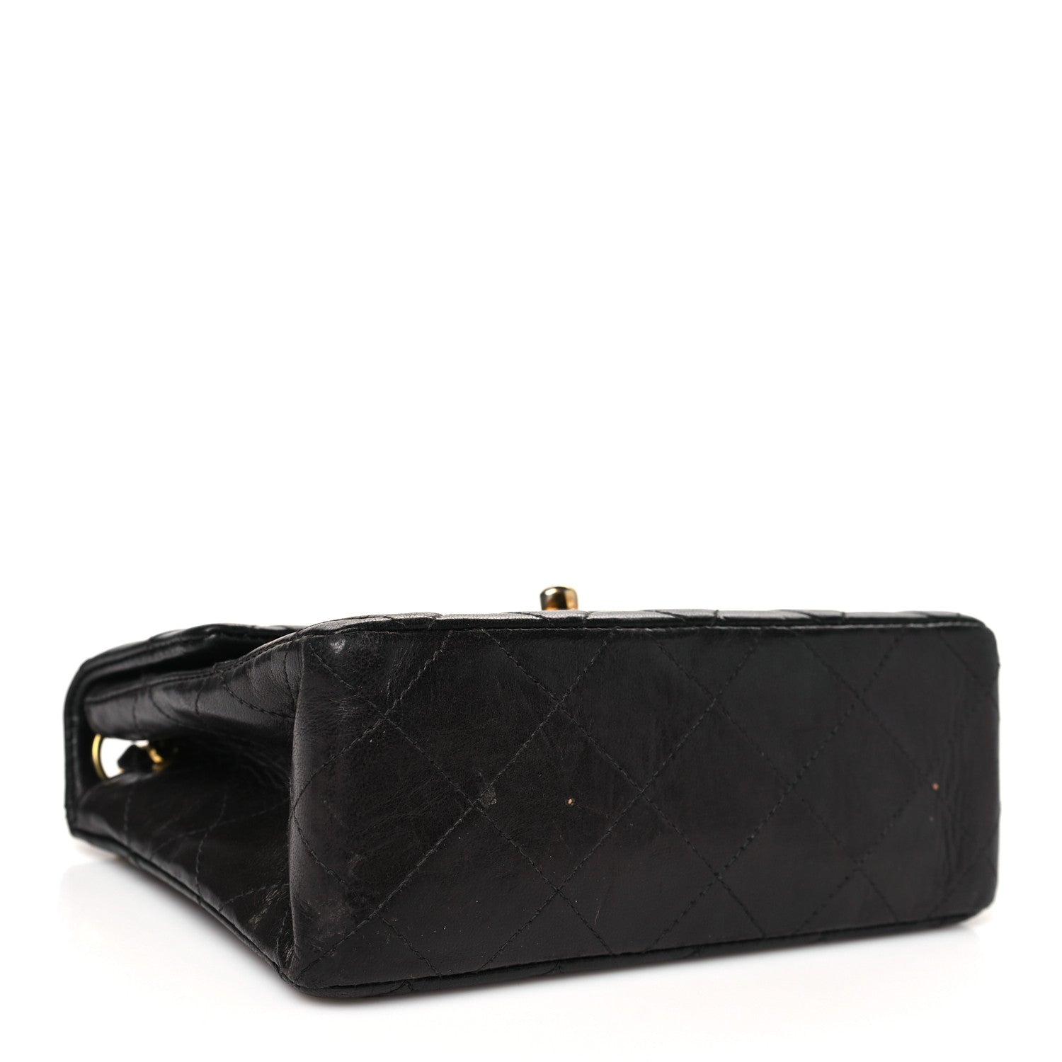 Chanel Lambskin Quilted Mini Square Flap Bag Black 4 of 13