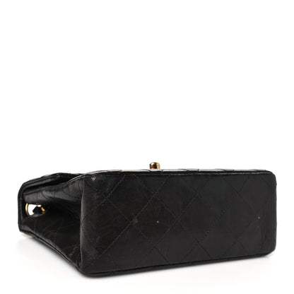 Chanel Lambskin Quilted Mini Square Flap Bag Black 4 of 13