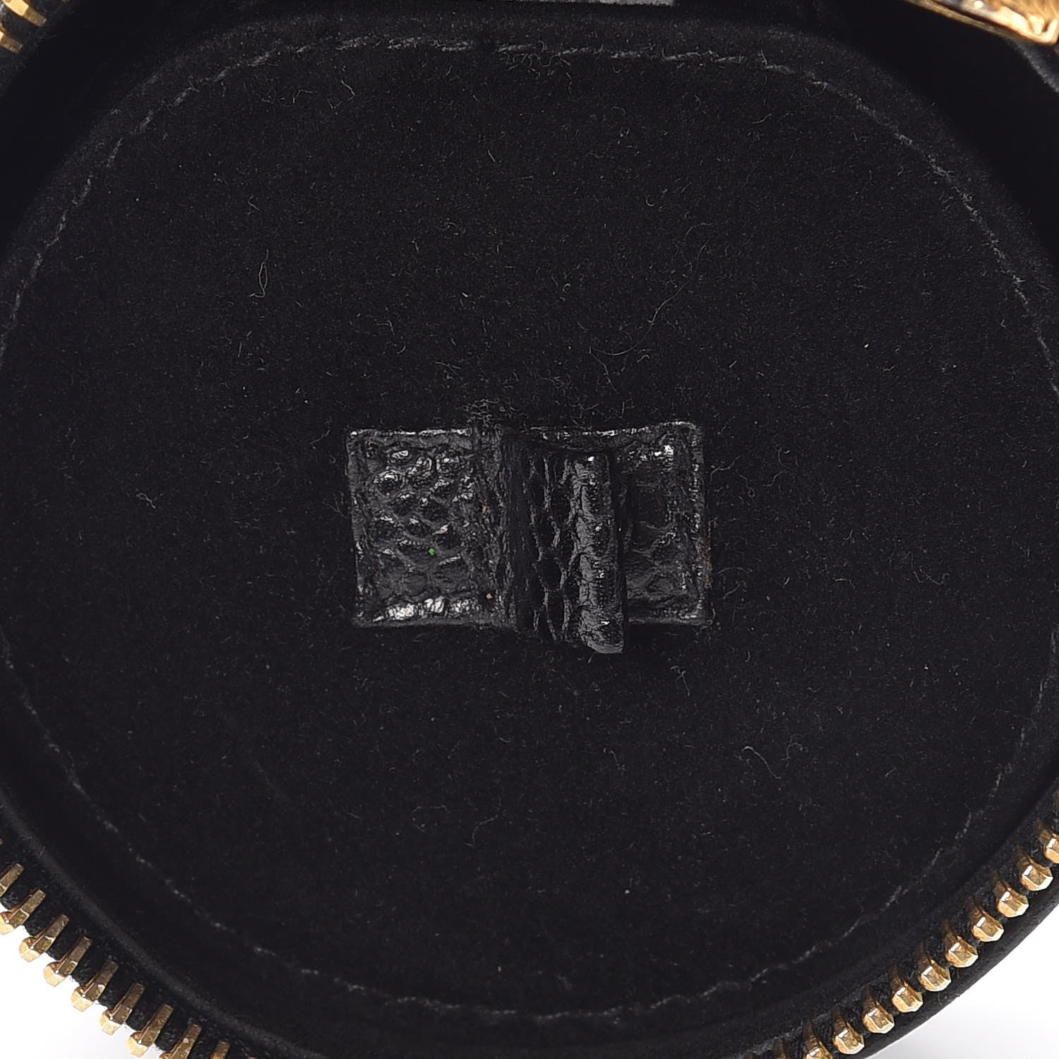 Chanel Caviar Round Jewelry Travel Case Black 9 of 11