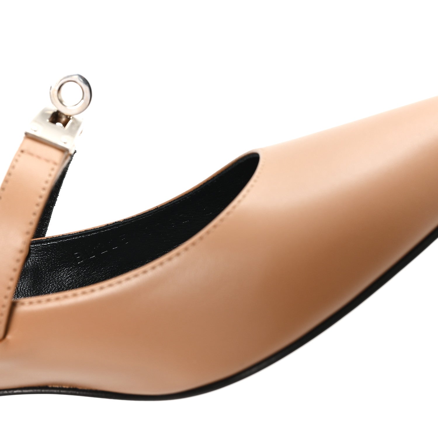 Hermes Calfskin Kiara 40 Pumps 38 Naturel Clair 9 of 10