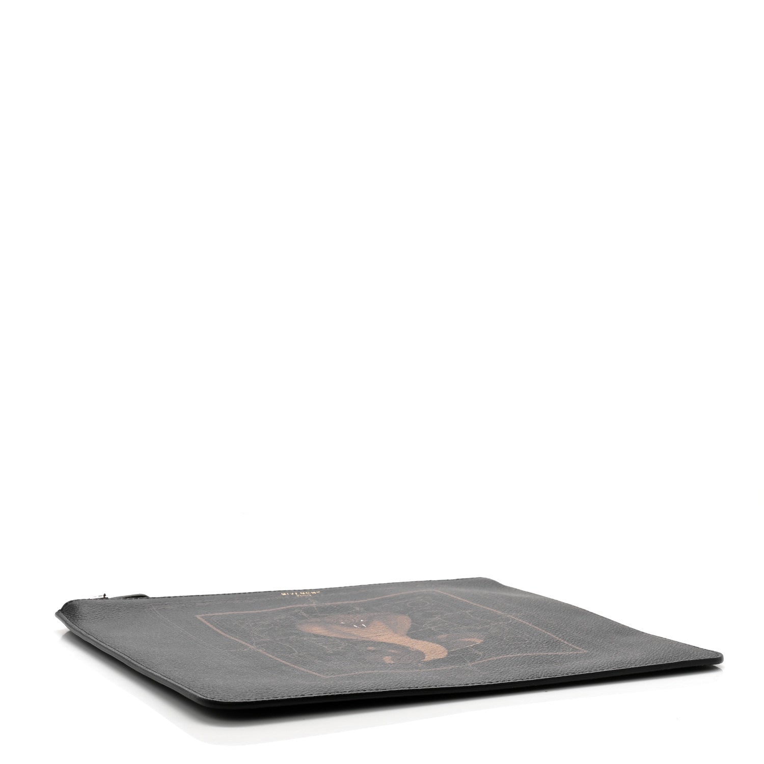 Givenchy Calfskin Cobra Print Zip Pouch Black 4 of 10