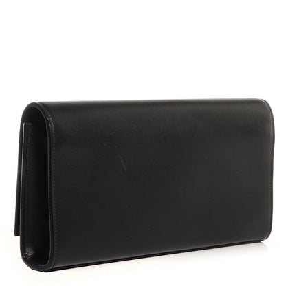 Saint Laurent Calfskin Classic Monogram Tassel Clutch Black 4 of 11