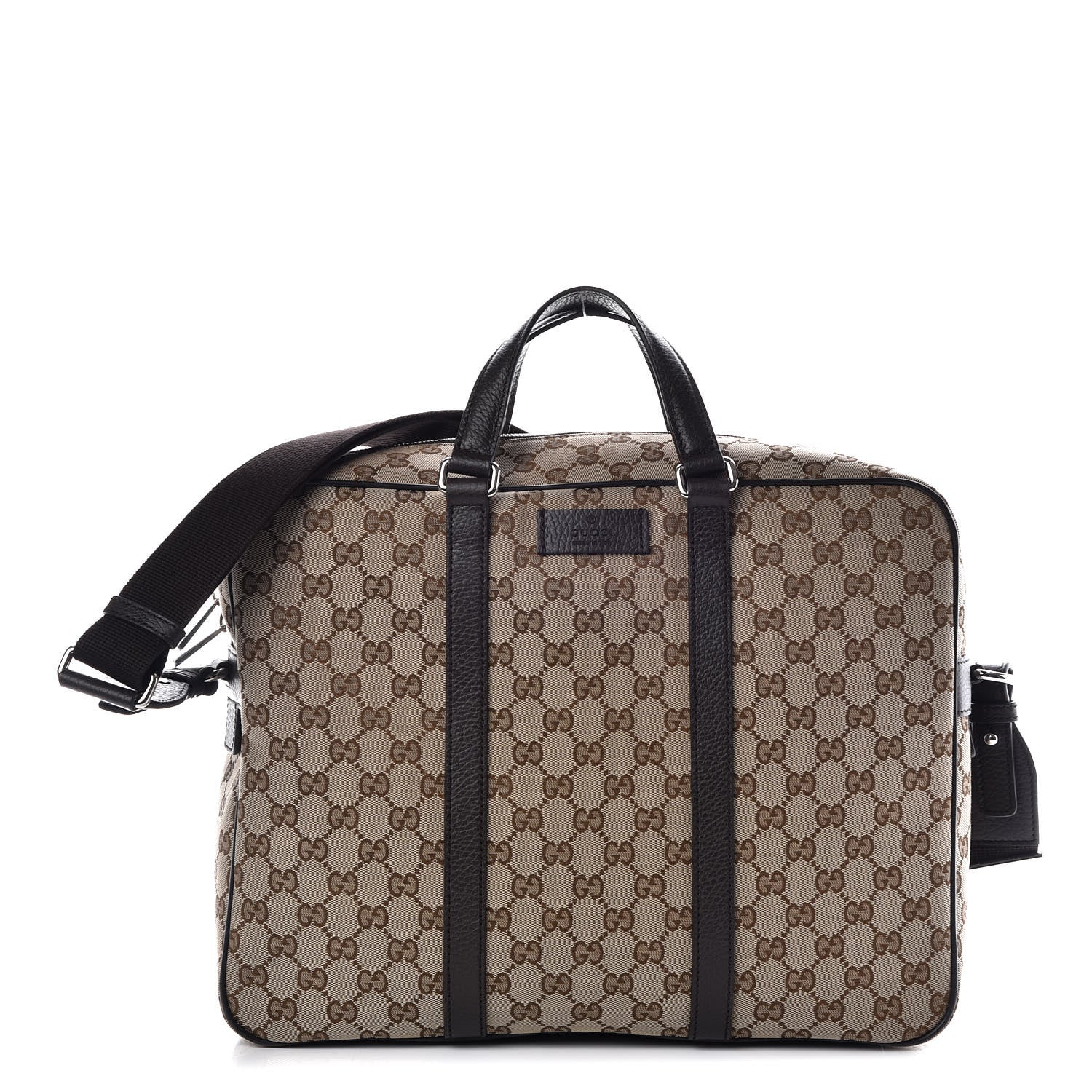 Gucci Monogram Briefcase Dark Brown 1 of 10