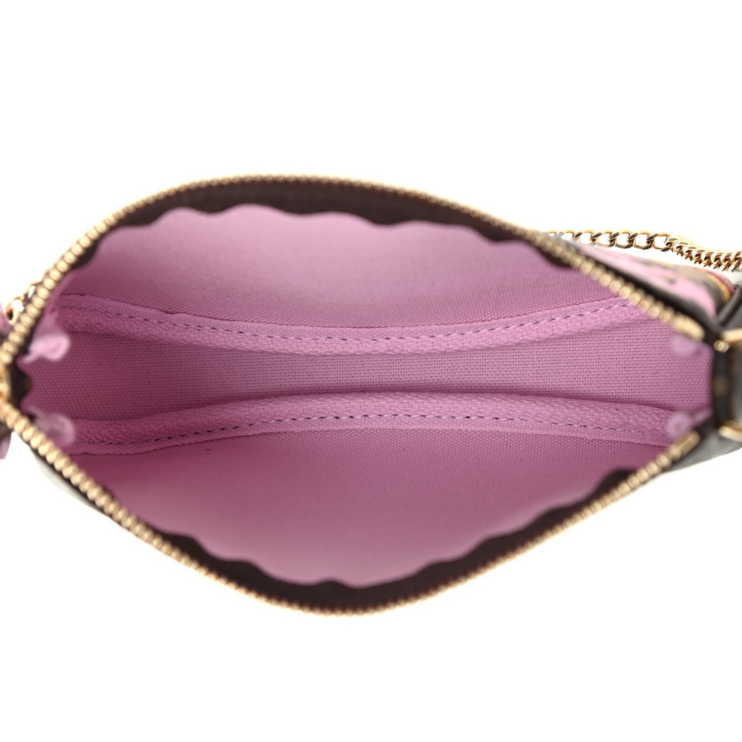 Louis Vuitton Monogram 2021 Christmas Animation Japanese Garden Mini Pochette Accessories Wisteria Pink 5 of 7