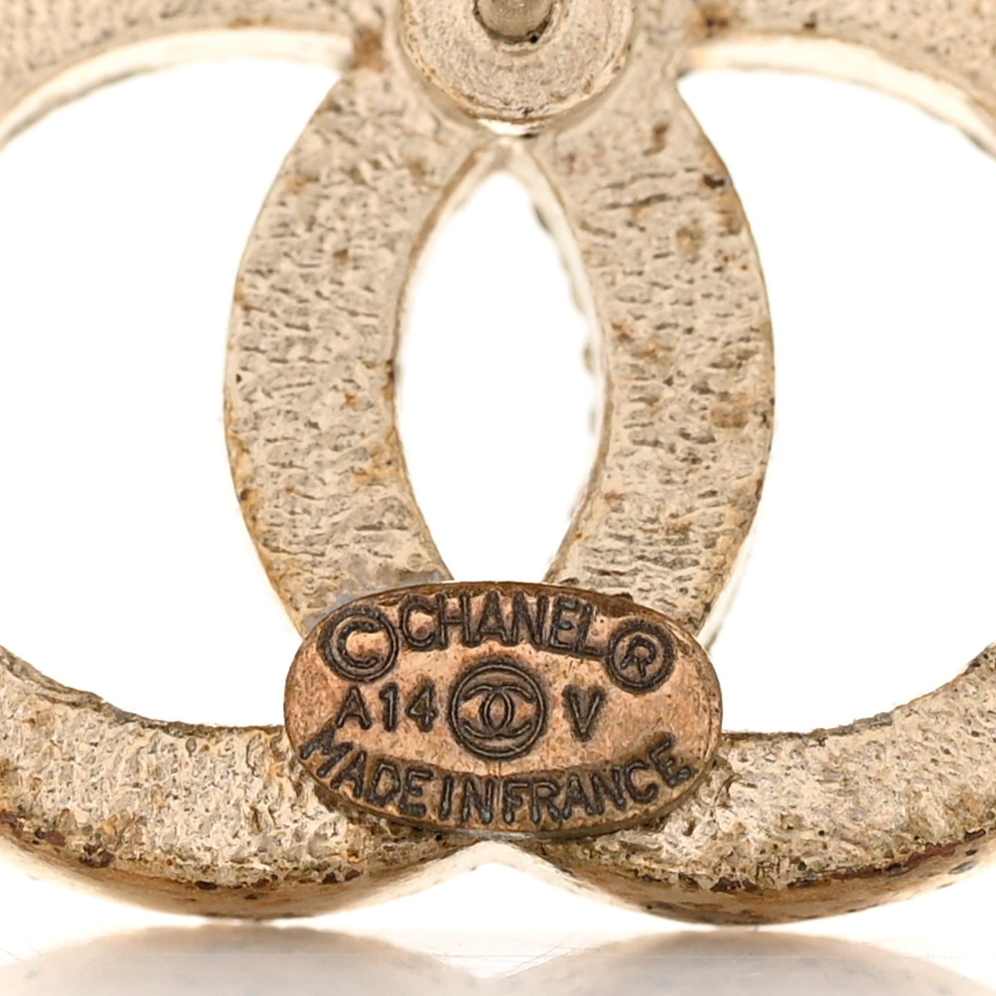Crystal CC Earrings Gold