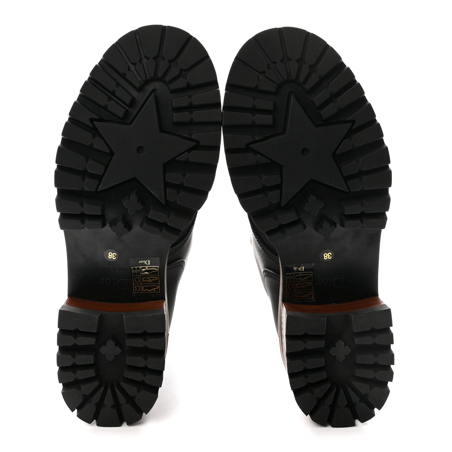 Calfskin Dior Quest 35mm Hiking Boots 38 Black