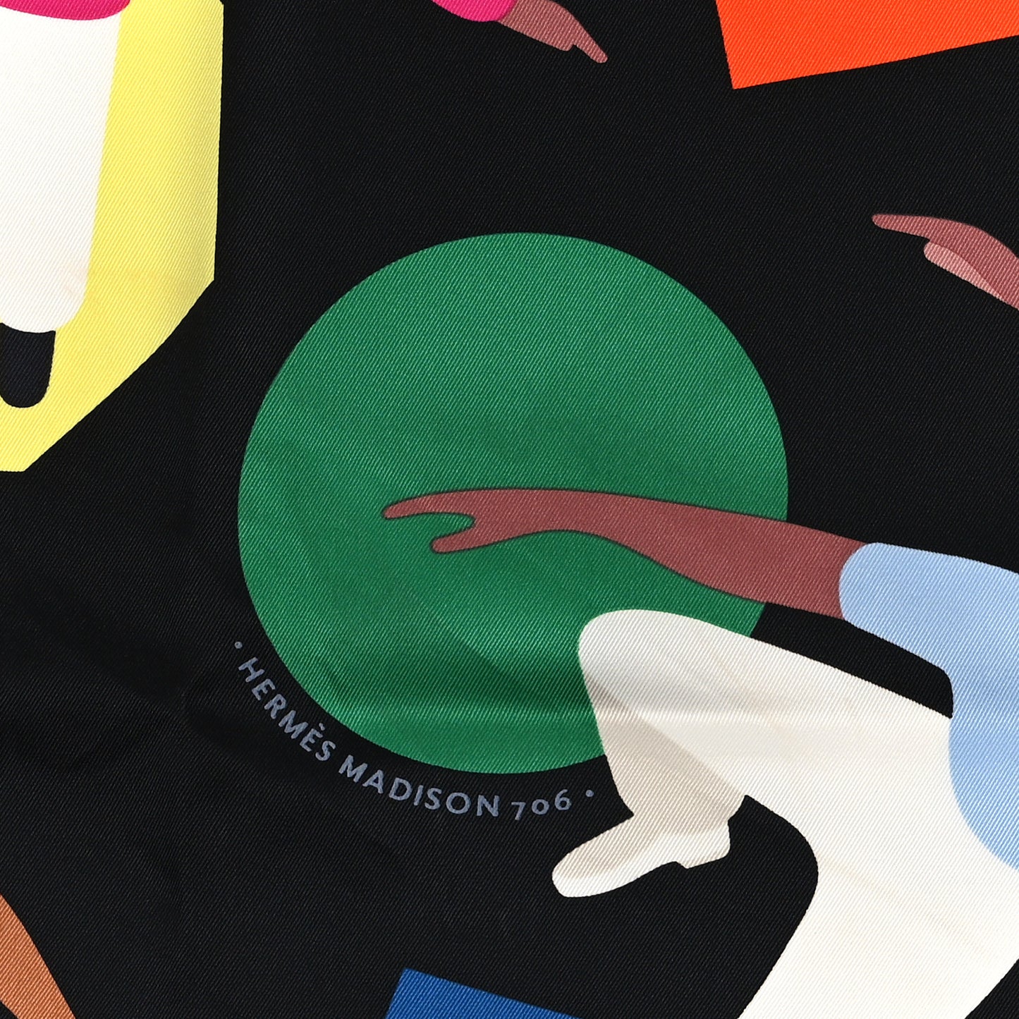 Silk Hommage A Gene Kelly Scarf 70 Black Rose Vif Multicolore