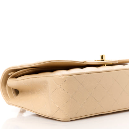 Chanel Caviar Quilted Medium Double Flap Beige 10 of 12
