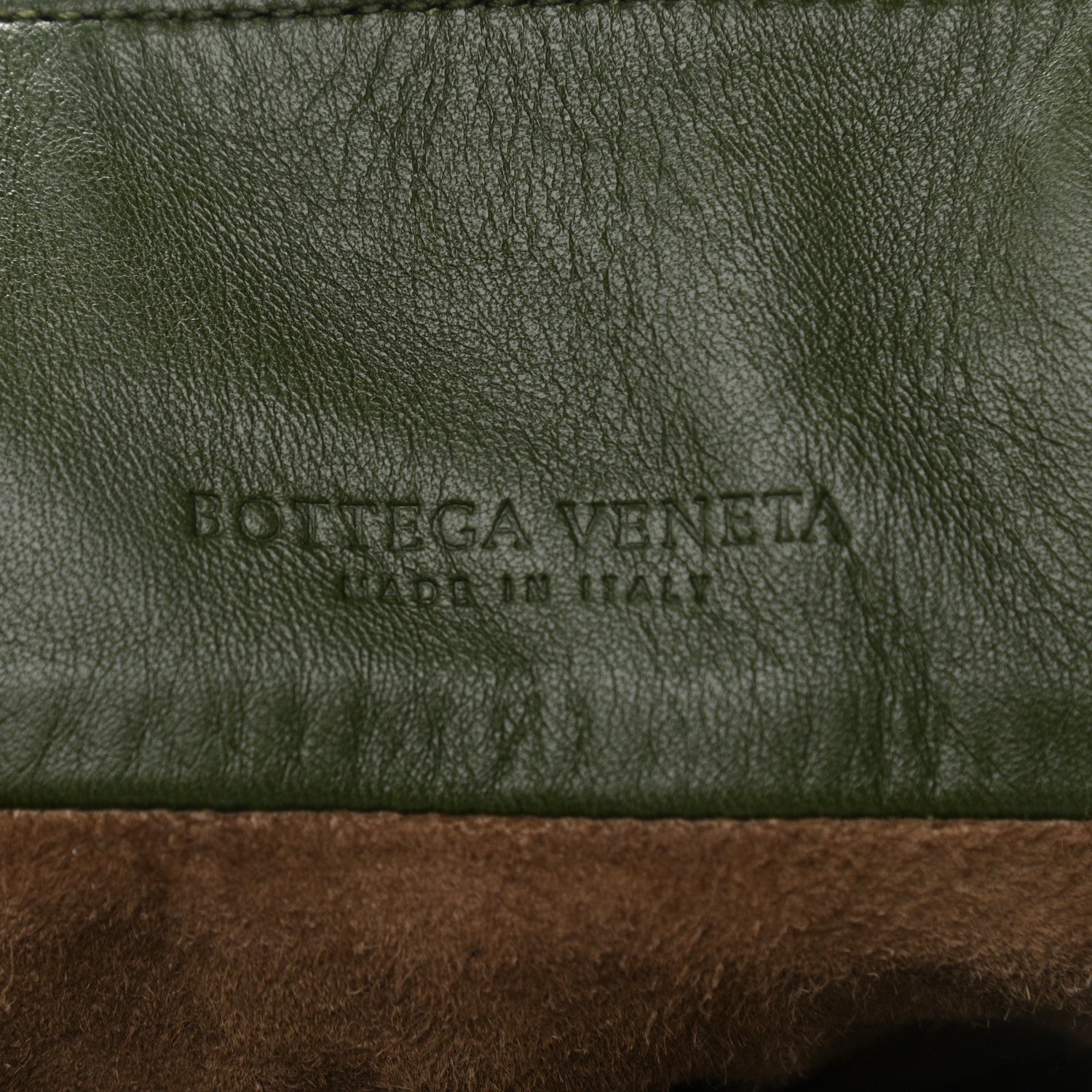 Bottega Veneta Nappa Intrecciato Drawstring Bucket Bag Moss 6 of 10