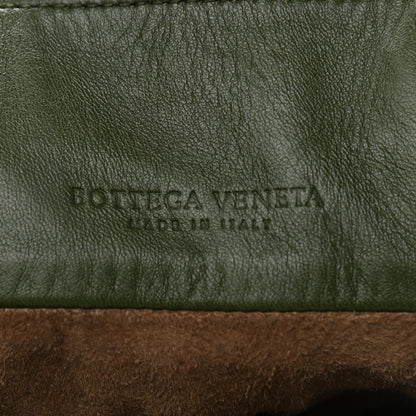 Bottega Veneta Nappa Intrecciato Drawstring Bucket Bag Moss 6 of 10