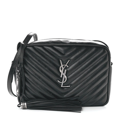 Saint Laurent Calfskin Matelasse Monogram Lou Camera Bag Black 1 of 11