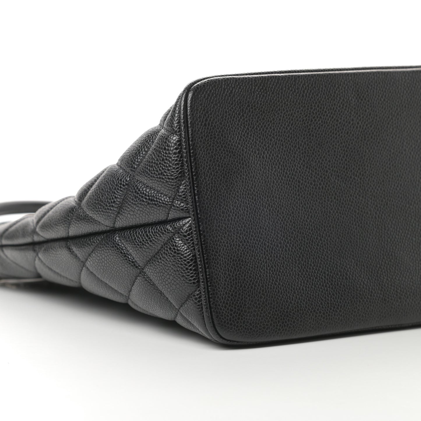 Caviar Quilted Medallion Tote Black