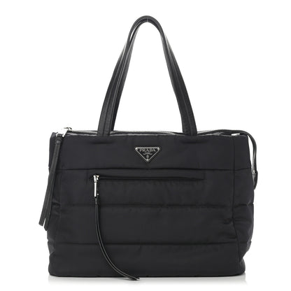 Prada Tessuto Nylon Bomber Tote Black 1 of 14