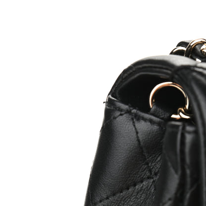 Chanel Lambskin Quilted Mini Rectangular Flap Black 10 of 10