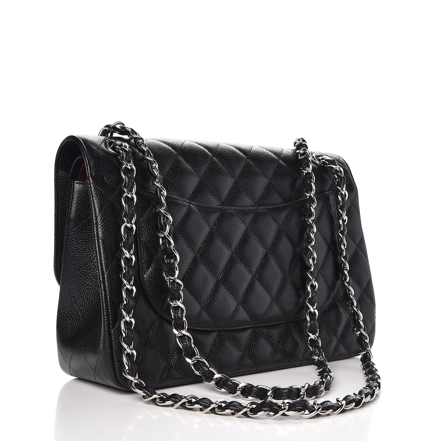 Chanel Caviar Quilted Jumbo Double Flap Black 4 of 9