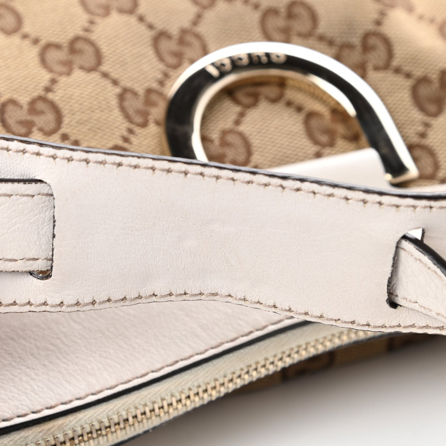 Monogram Small D Ring Messenger White