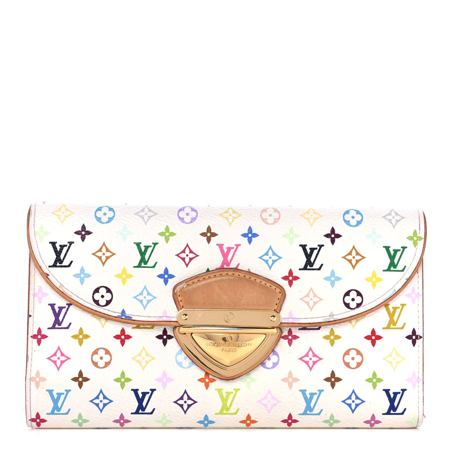 Monogram Multicolor Eugenie Wallet White Litchi