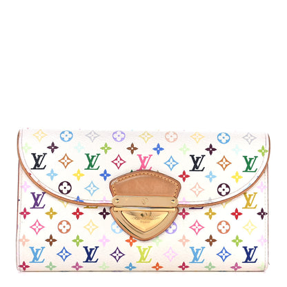 Louis Vuitton Monogram Multicolor Eugenie Wallet White Litchi 1 of 15