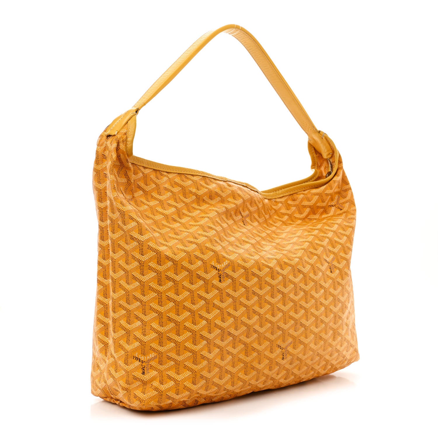 Goyard Goyardine Fidji Zip Hobo Yellow 3 of 12