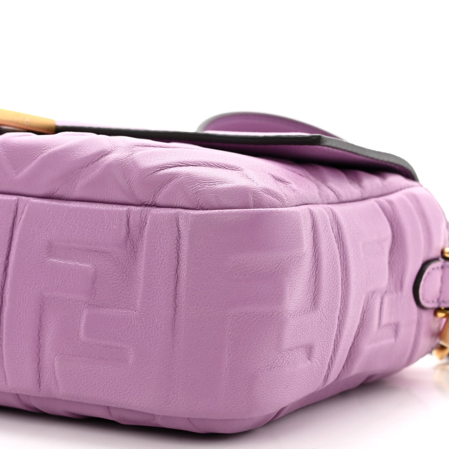 Nappa FF 1974 Embossed Baguette Agapanto