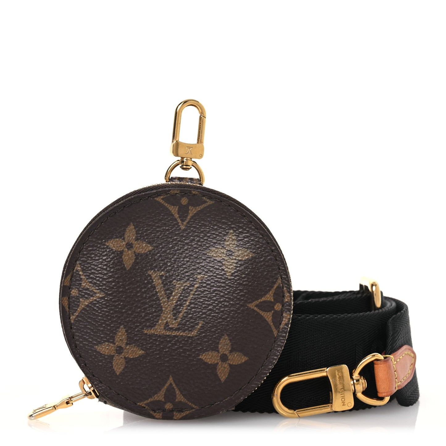 Monogram Multi Pochette Accessories Bandouliere Shoulder Strap Black