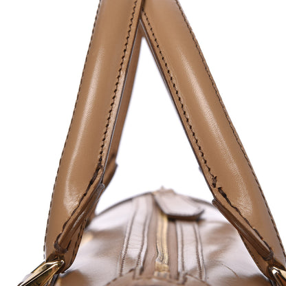 Burberry Polished Bridle Calfskin Medium Chester Bowling Bag Trench 14 of 16