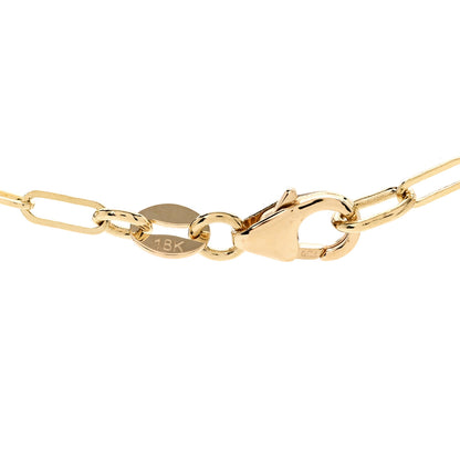 Foundrae 18K Yellow Gold Super Fine Clip Chain Necklace 32" 4 of 4