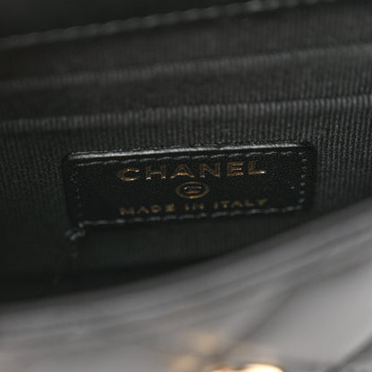 Chanel Lambskin Quilted Mini Trendy CC Chain Wallet Black 6 of 12
