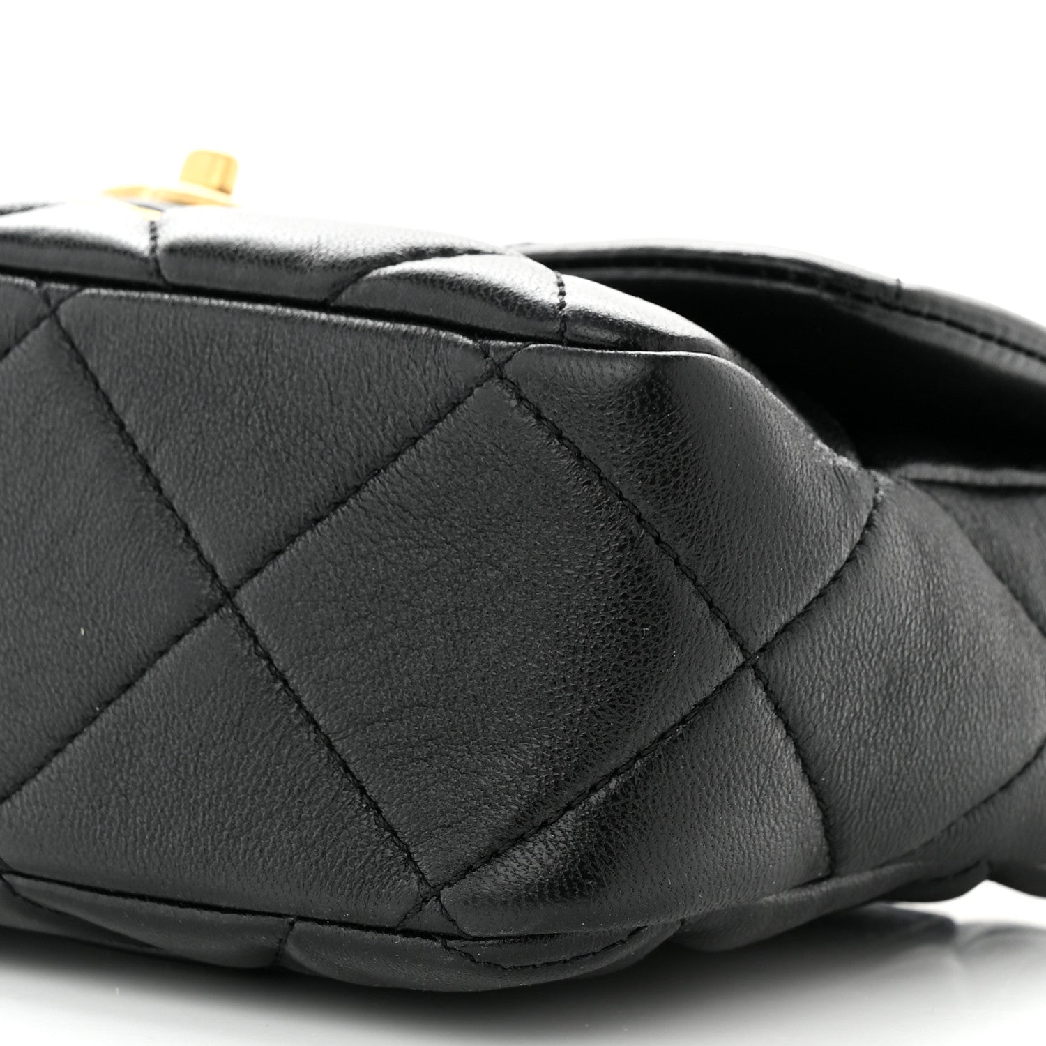 Chanel Lambskin Plexiglass Quilted Coco Love Flap Black 10 of 10