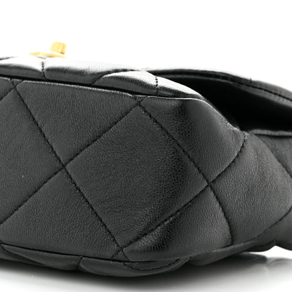 Chanel Lambskin Plexiglass Quilted Coco Love Flap Black 10 of 10