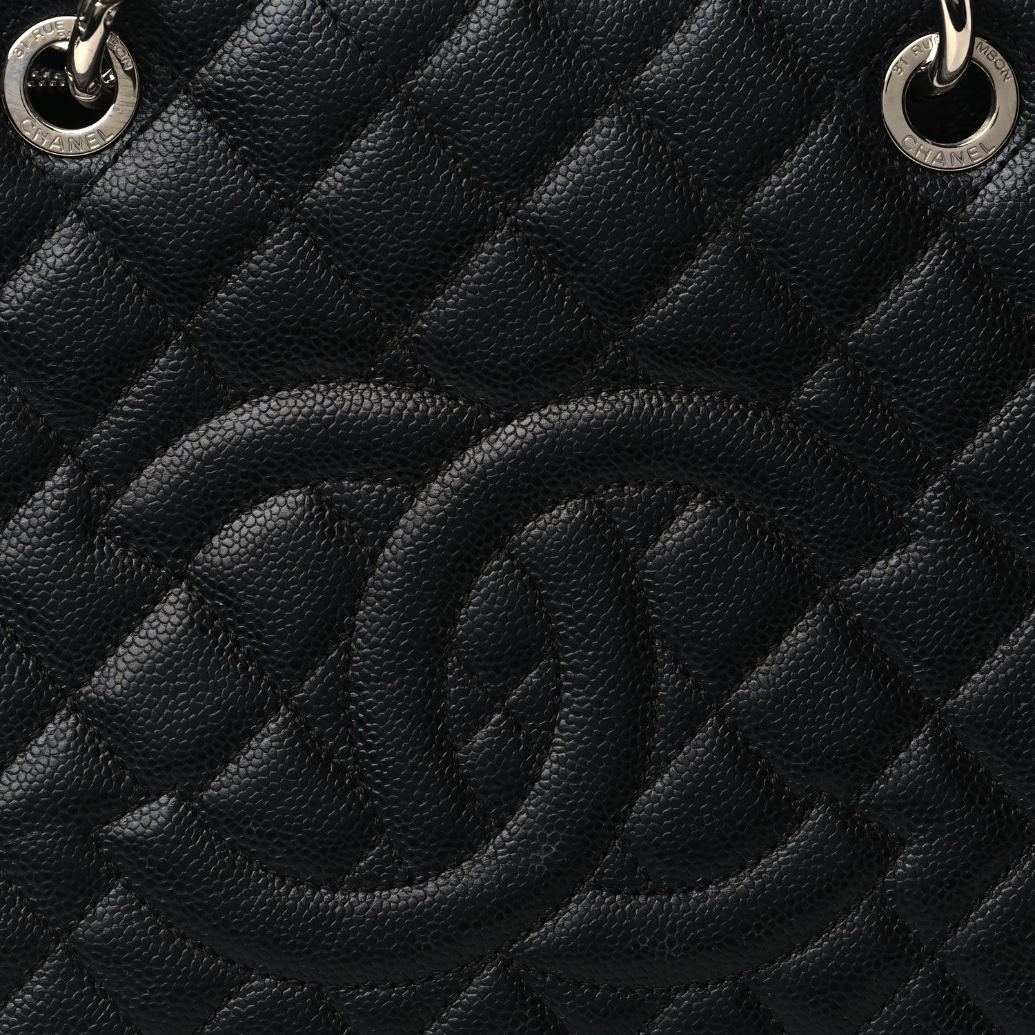 Chanel Caviar Quilted Grand Shopping Tote GST Black 8 of 11