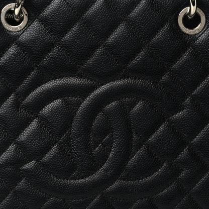 Chanel Caviar Quilted Grand Shopping Tote GST Black 8 of 11