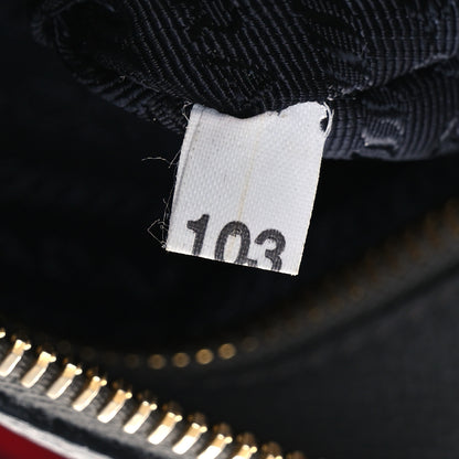 Prada Vitello Daino Zippered Shoulder Bag Marmo 8 of 15