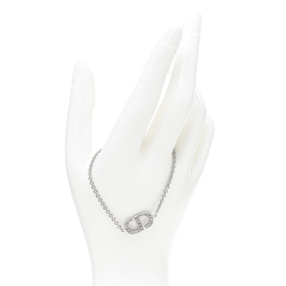 Christian Dior Crystal CD Bracelet Silver 2 of 4