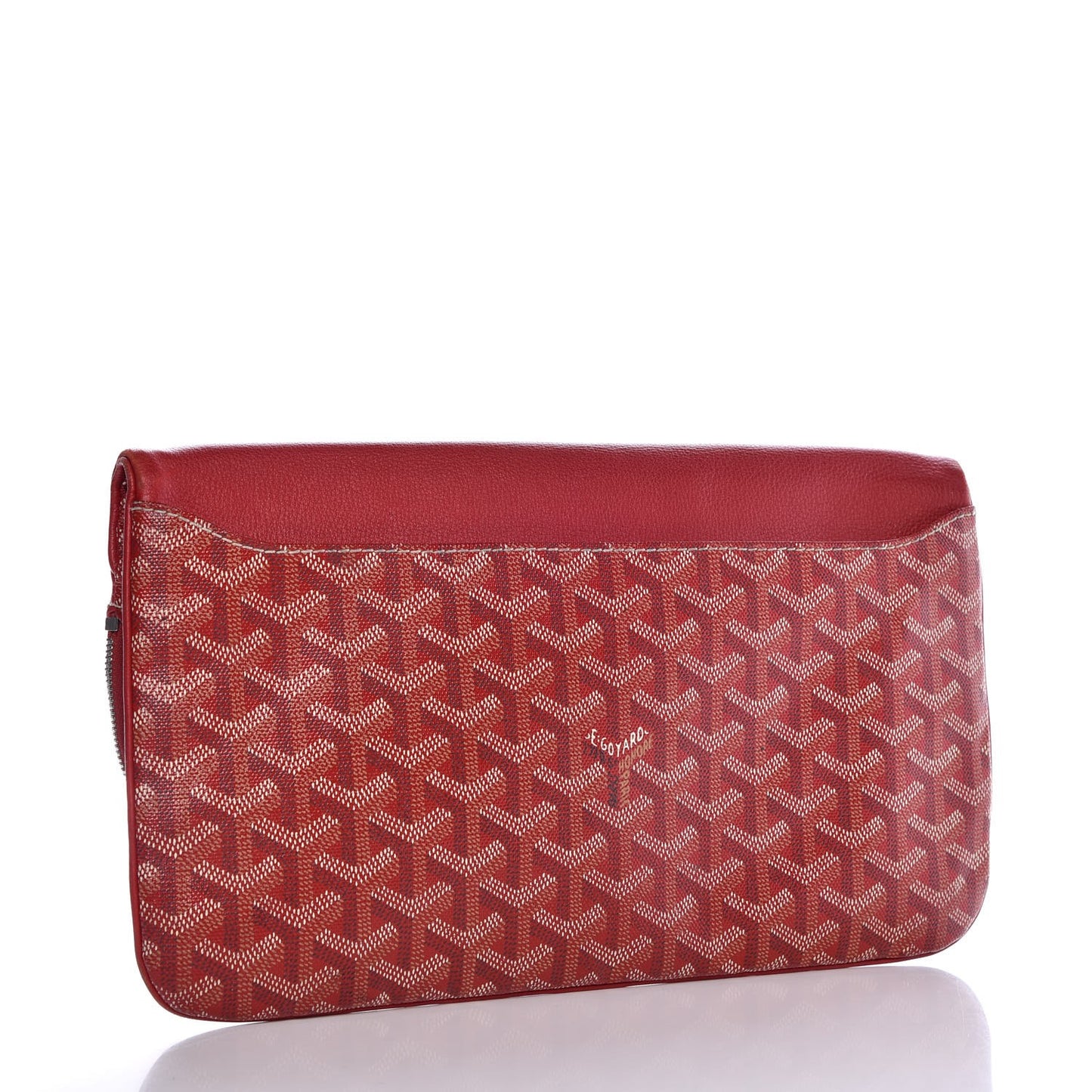 Goyardine Sainte Marie Soft Clutch Red