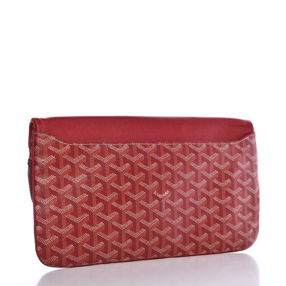 Goyard Goyardine Sainte Marie Soft Clutch Red 3 of 8