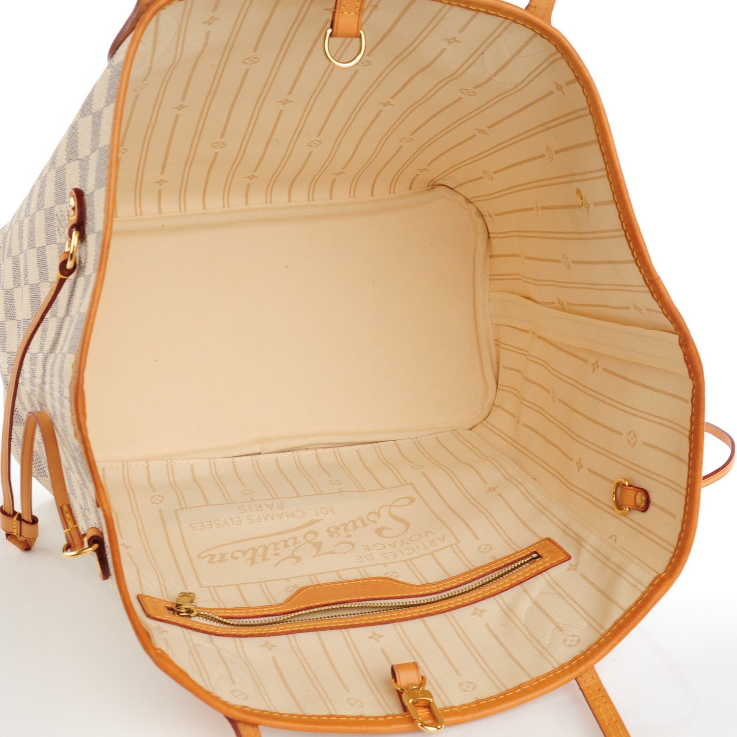 Louis Vuitton Damier Azur Neverfull MM 5 of 7