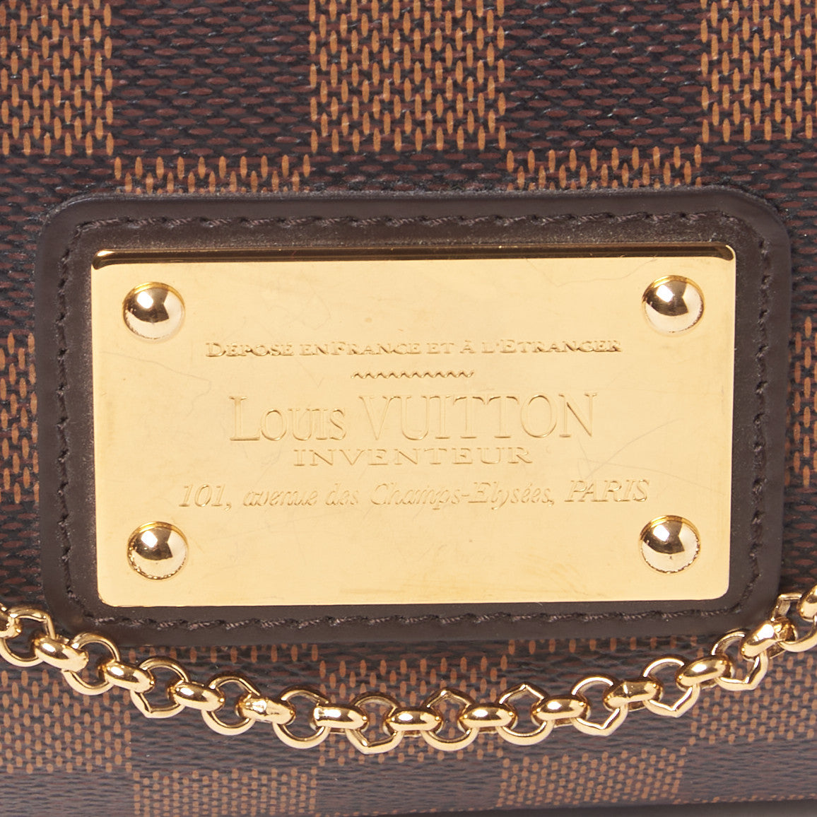 Damier Ebene Eva Clutch
